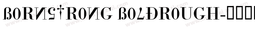 bornstrong boldrough字体转换